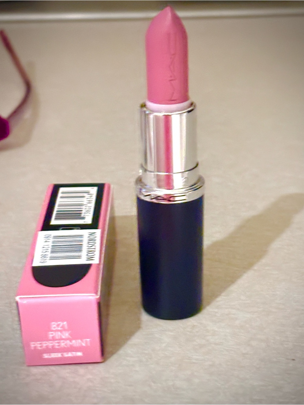 MAC Cosmetics Satin Lipstick in Pink Peppermint